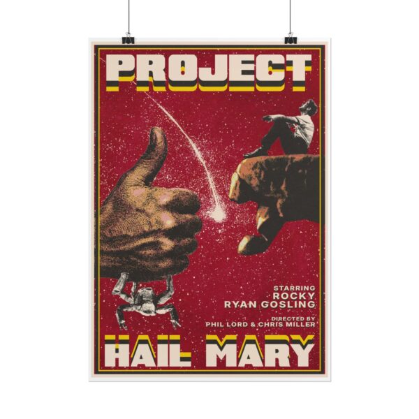 Project Hail Mary Movie Printed Poster, A2 42 x 59.4 cm
