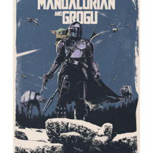 The Mandalorian And Grogu | Digital  Poster