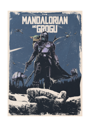The Mandalorian And Grogu | Digital  Poster