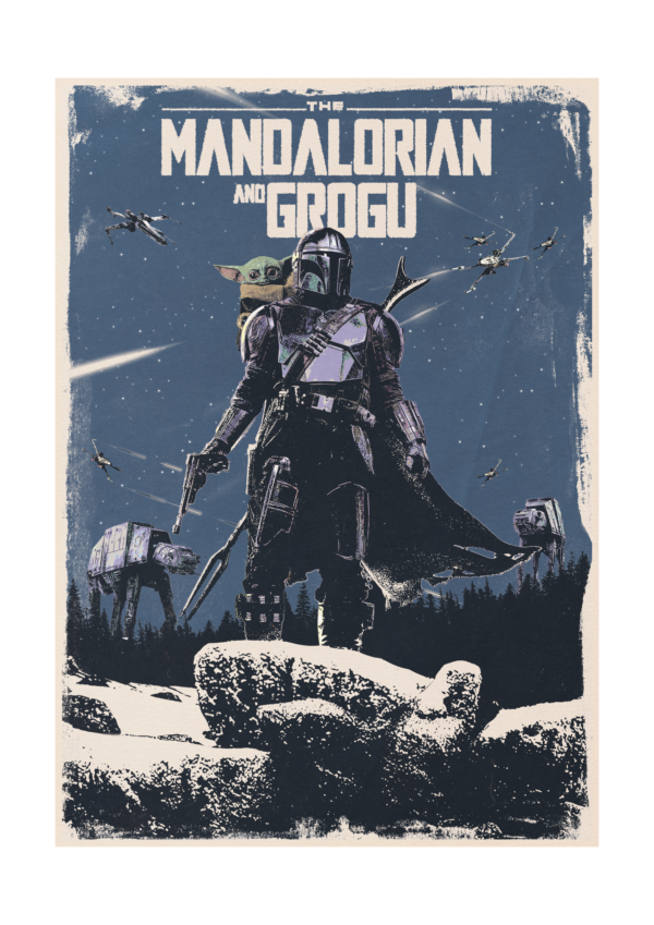 The Mandalorian And Grogu | Digital  Poster