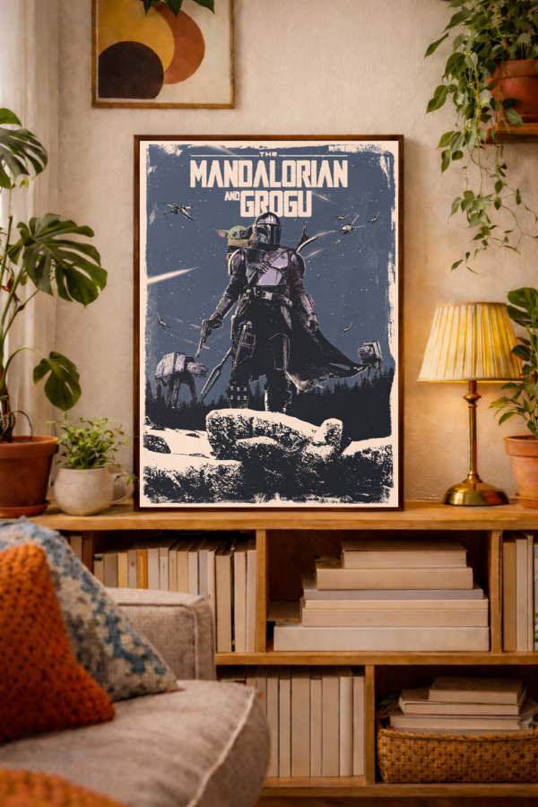 The Mandalorian And Grogu | Digital  Poster